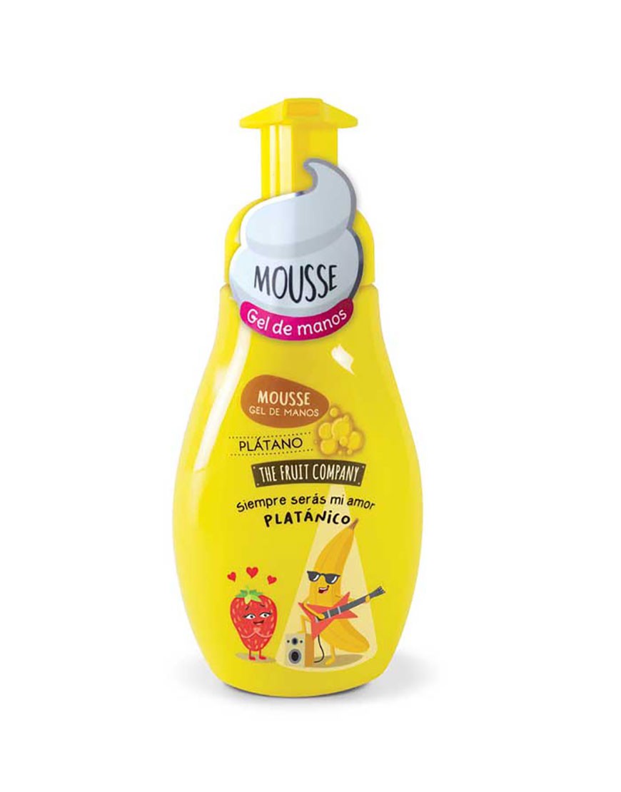 GEL MOUSSE MANOS PLATANO FRUIT
