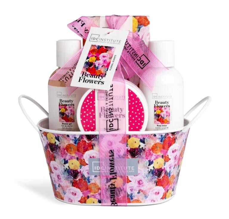SET CAJA METAL FLOWERS IDC
