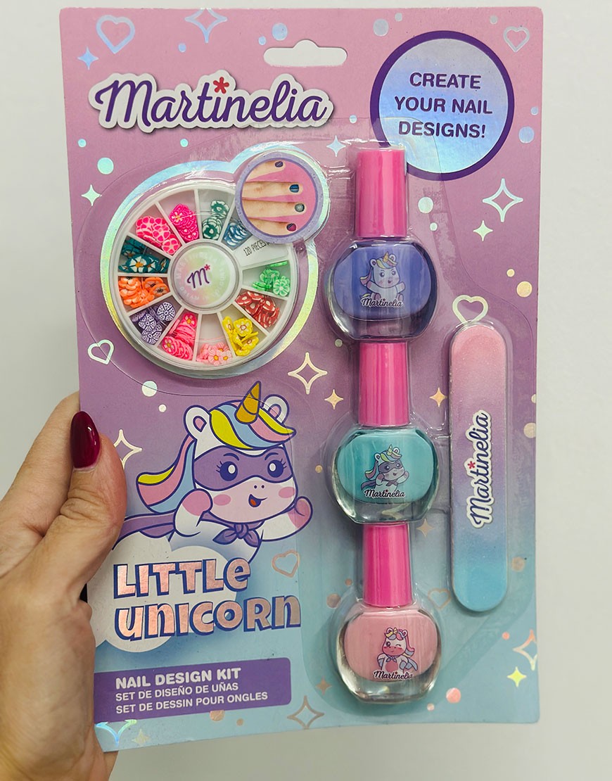 KIT UÑAS LITTE UNICORN MARTINELIA