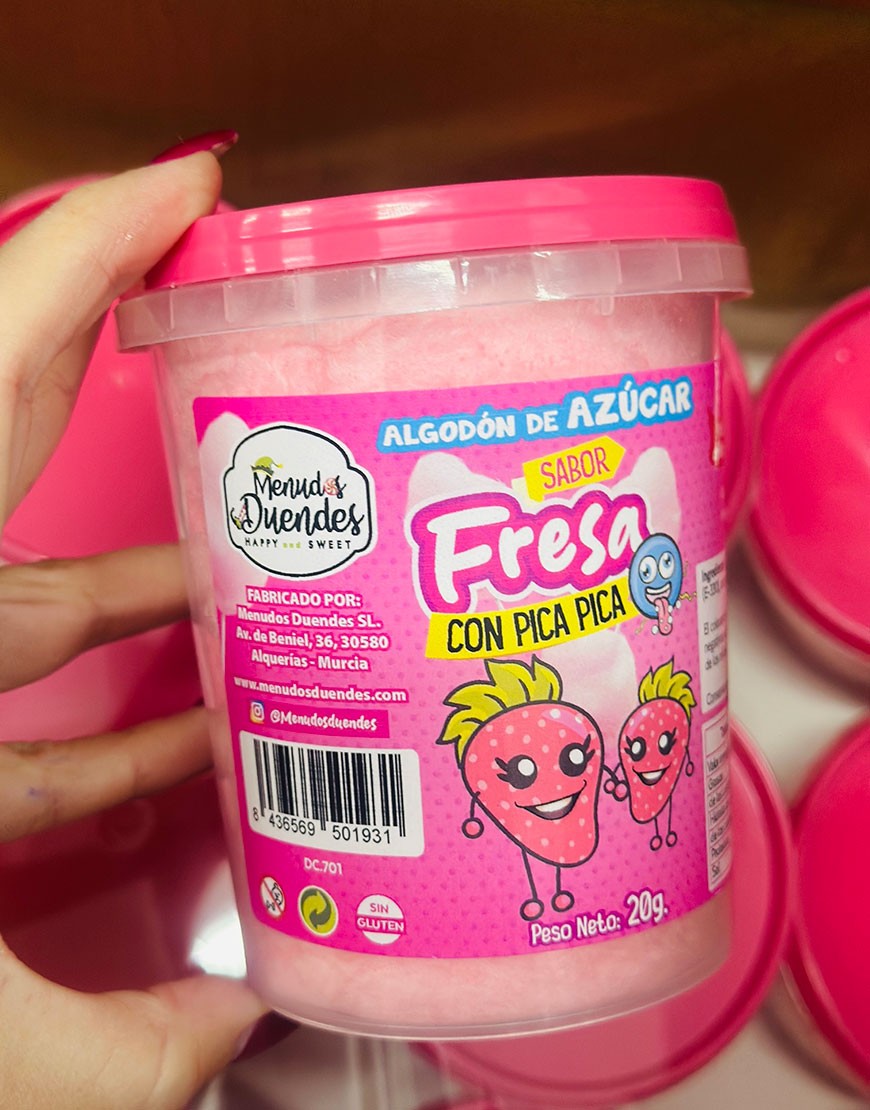 ALGODON DE AZUCAR FRESA