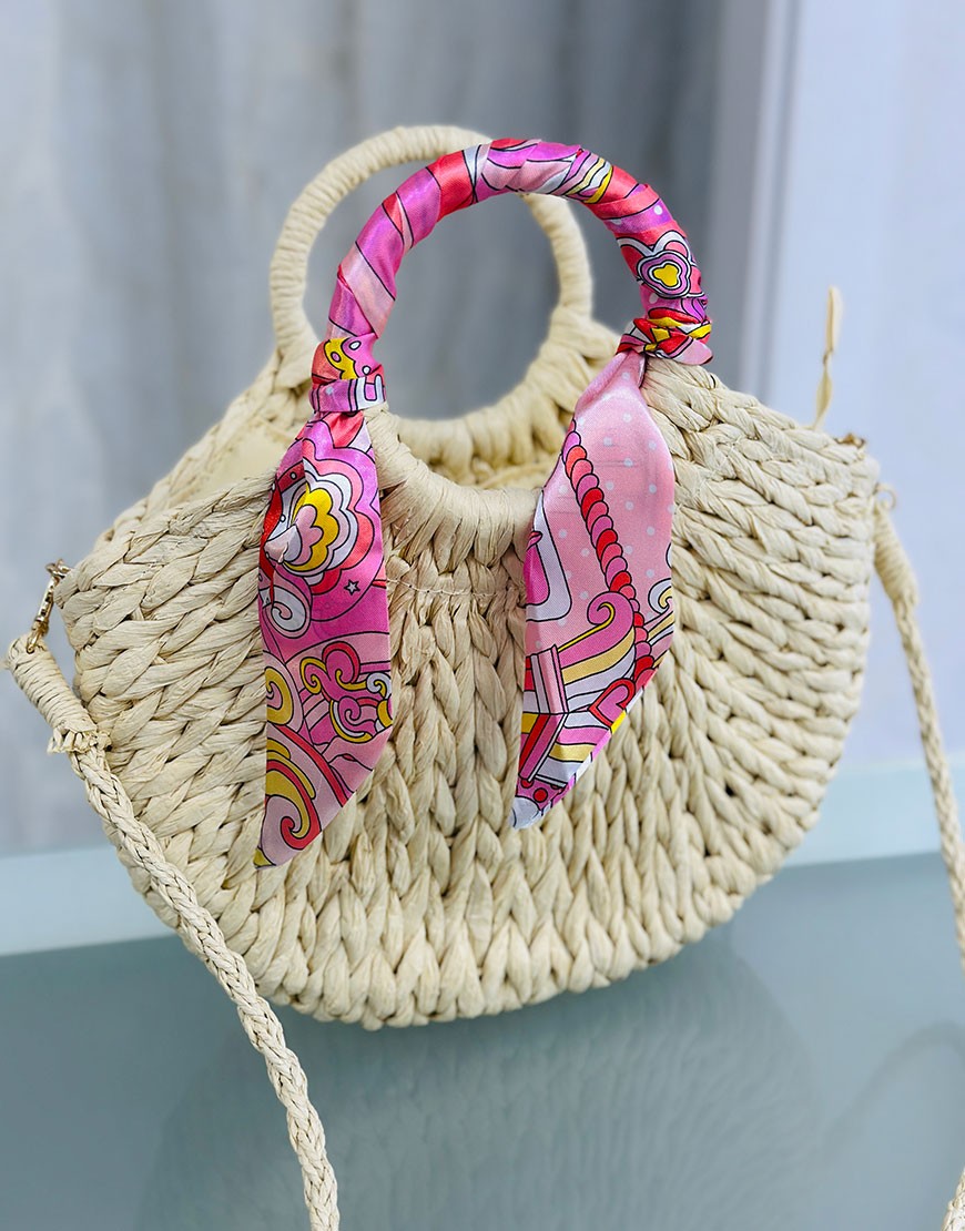 BOLSO RAFIA LAZO ESTAMPADO