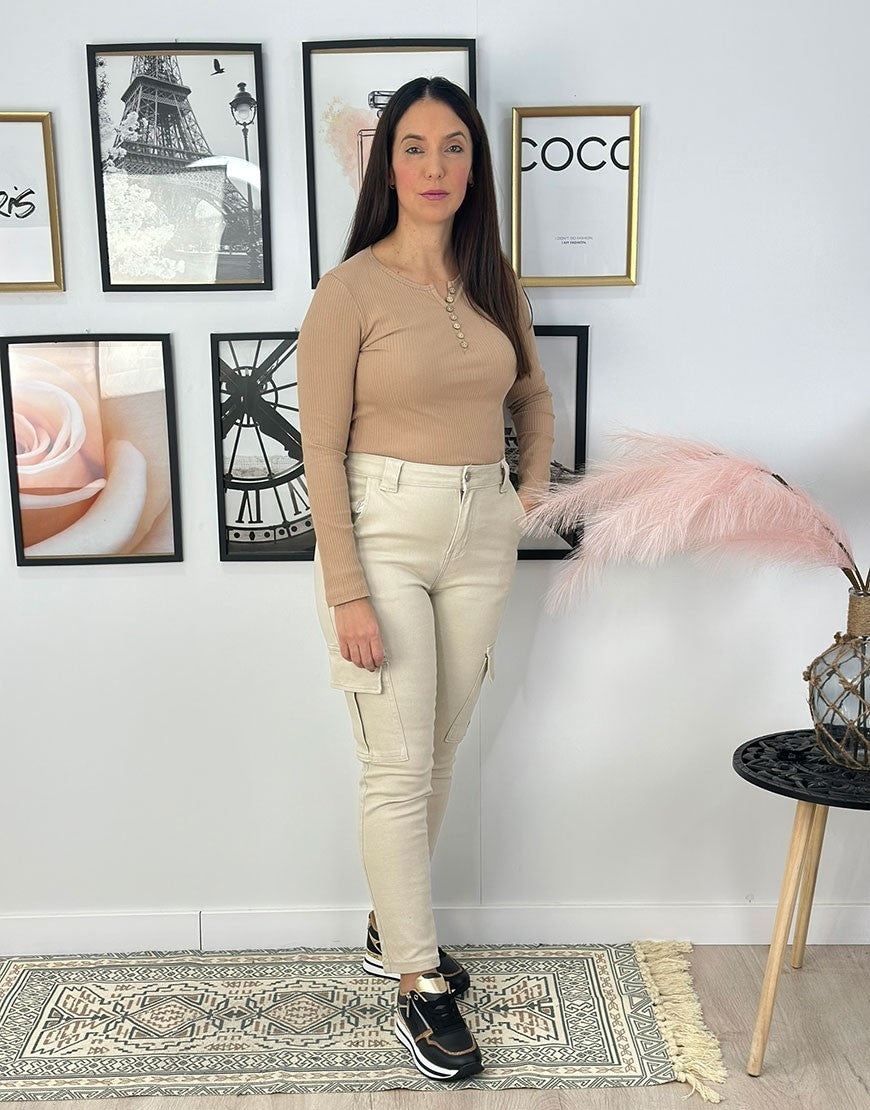 PANTALON VAQUERO CARGO