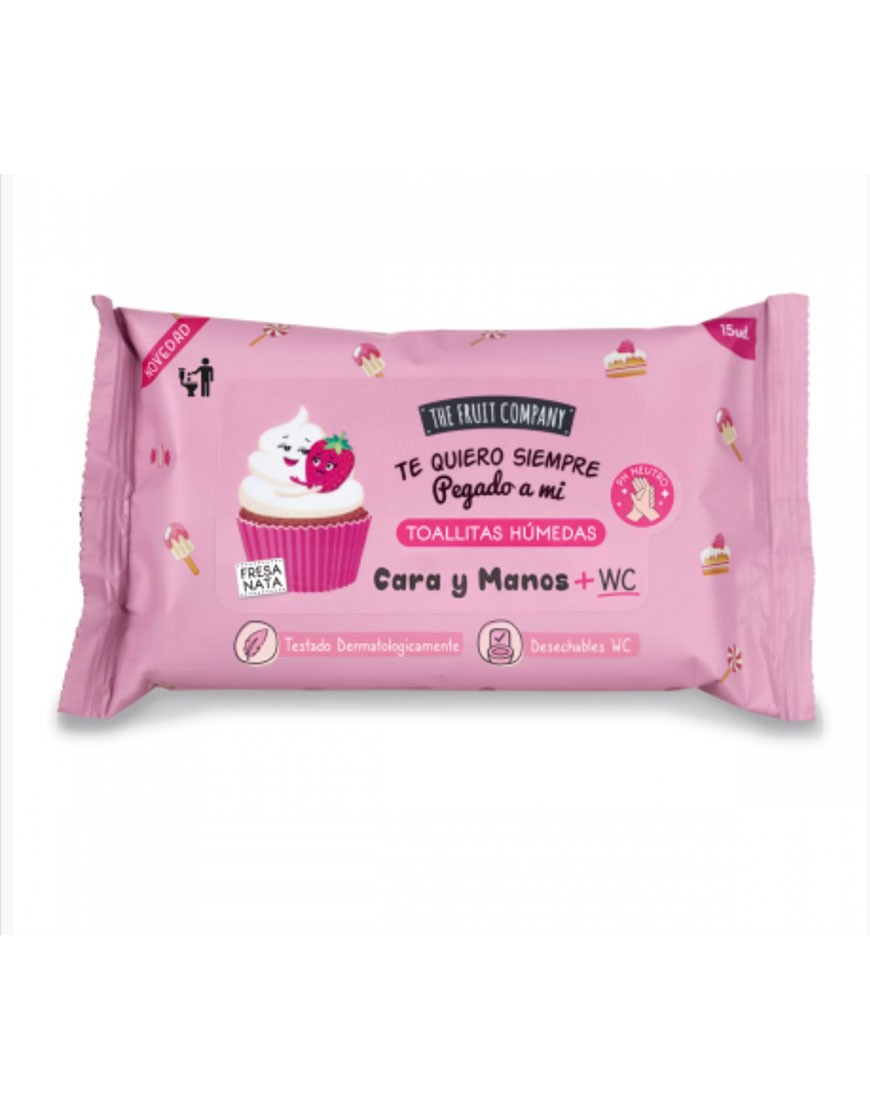 TOALLITAS CARA Y MANOS FRESA NATA FRUIT