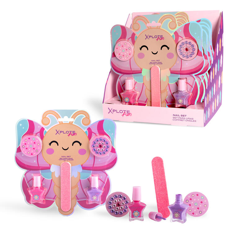SET UÑAS MARIPOSA XPLOTE