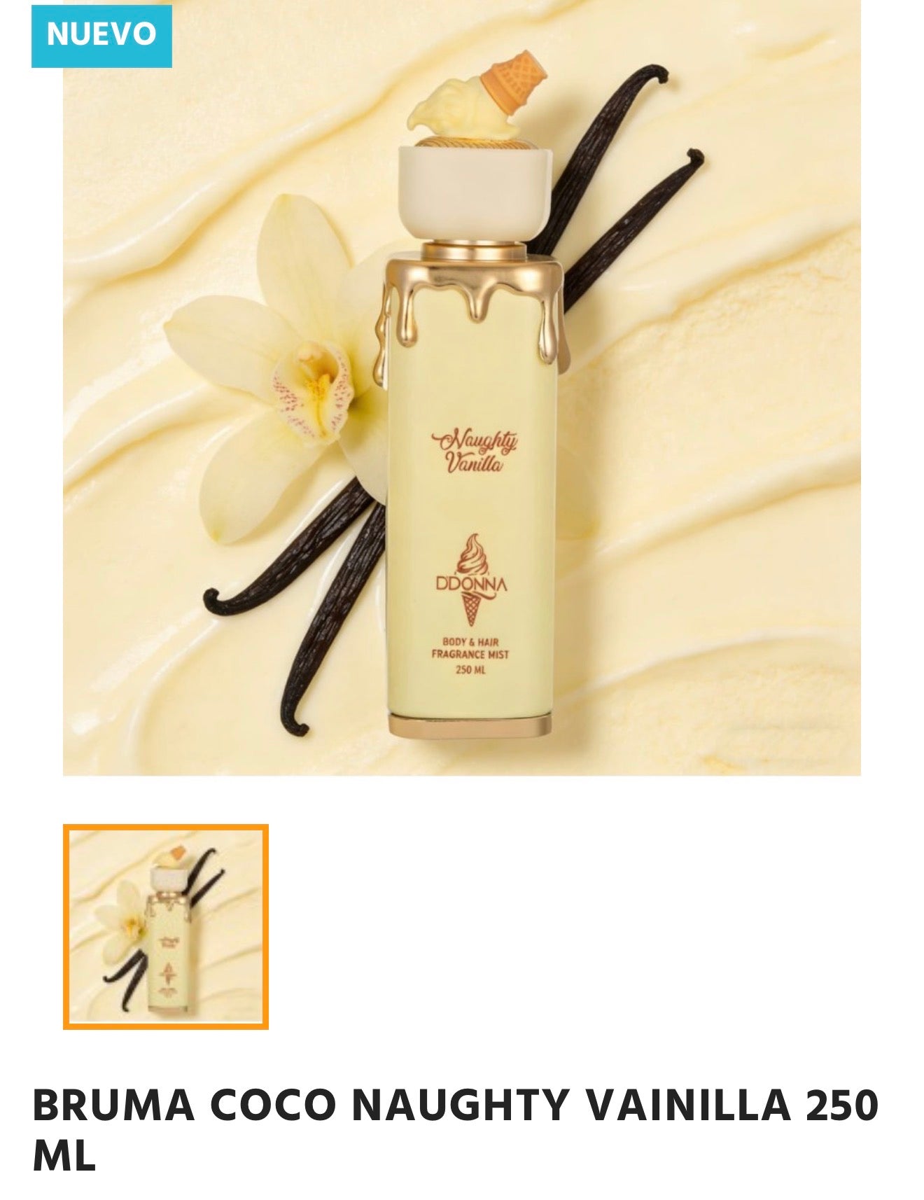 FRAGANCIA CUERPO Y PELO VAINILLA 250ML
