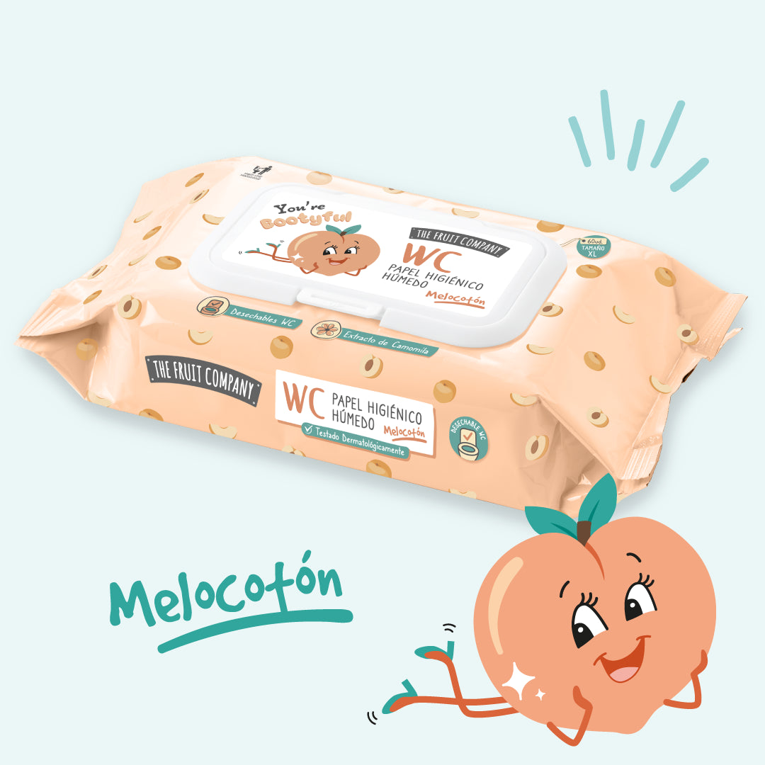 PAPEL HIGIENICO HUMEDO MELOCOTON FRUIT