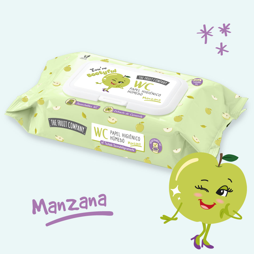 PAPEL HIGIENICO HUMEDO MANZANA FRUIT