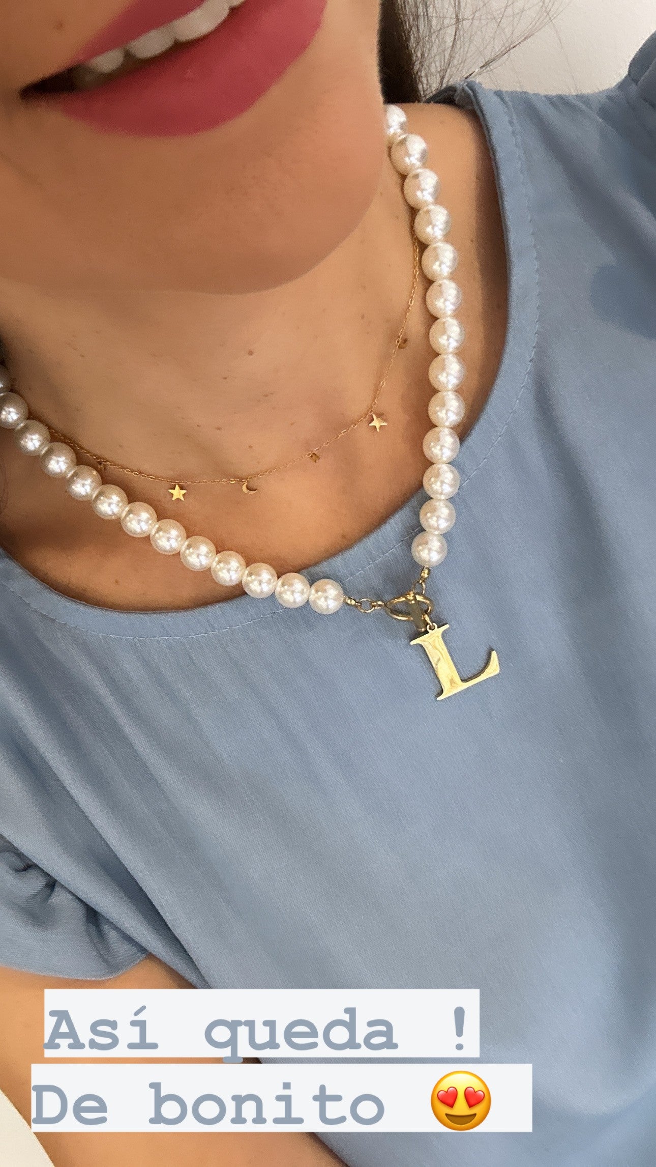 COLLAR LETRA ( acero )