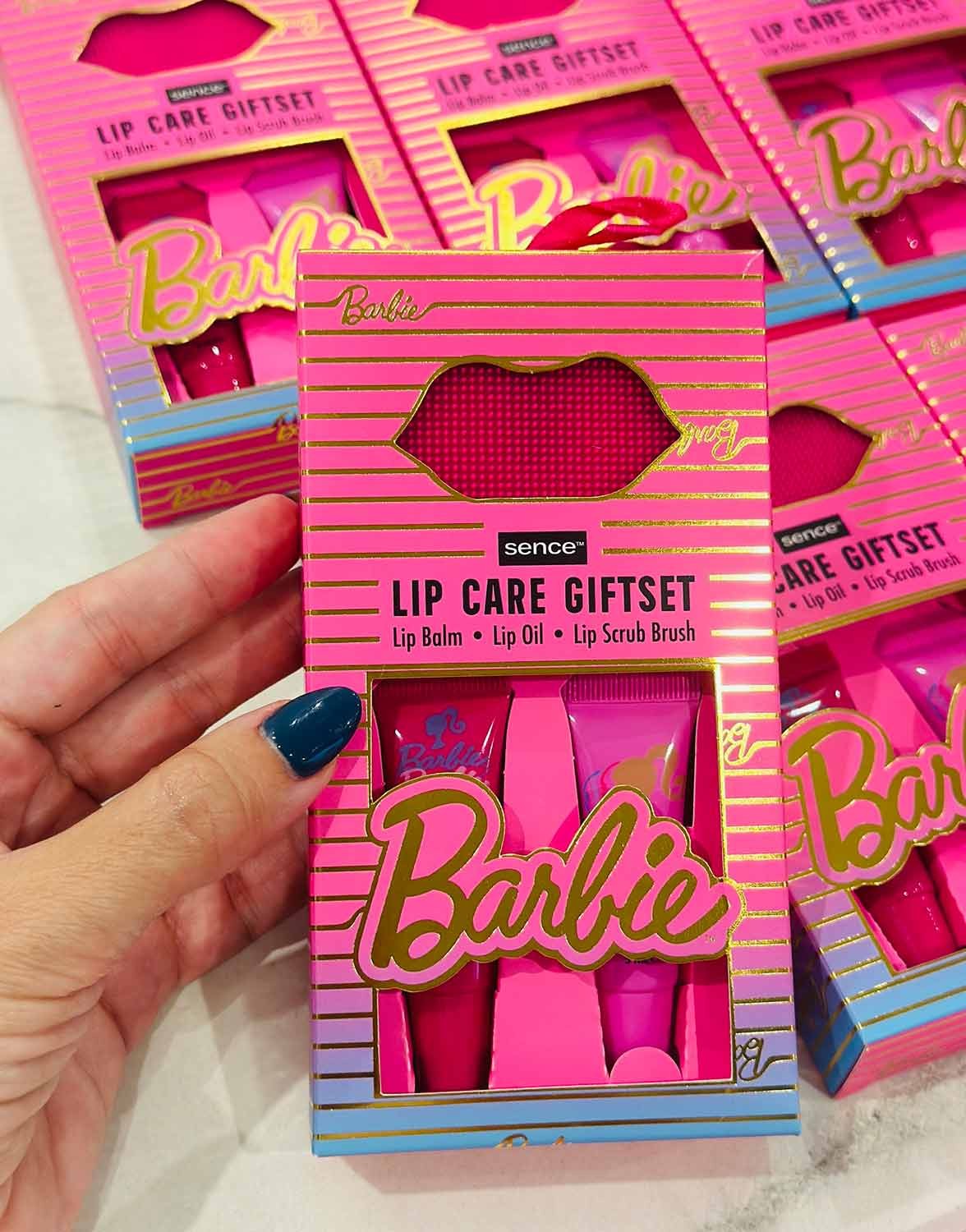 SET BARBIE GLOS + BALSAMO + EXFOLIANTE SILICONA