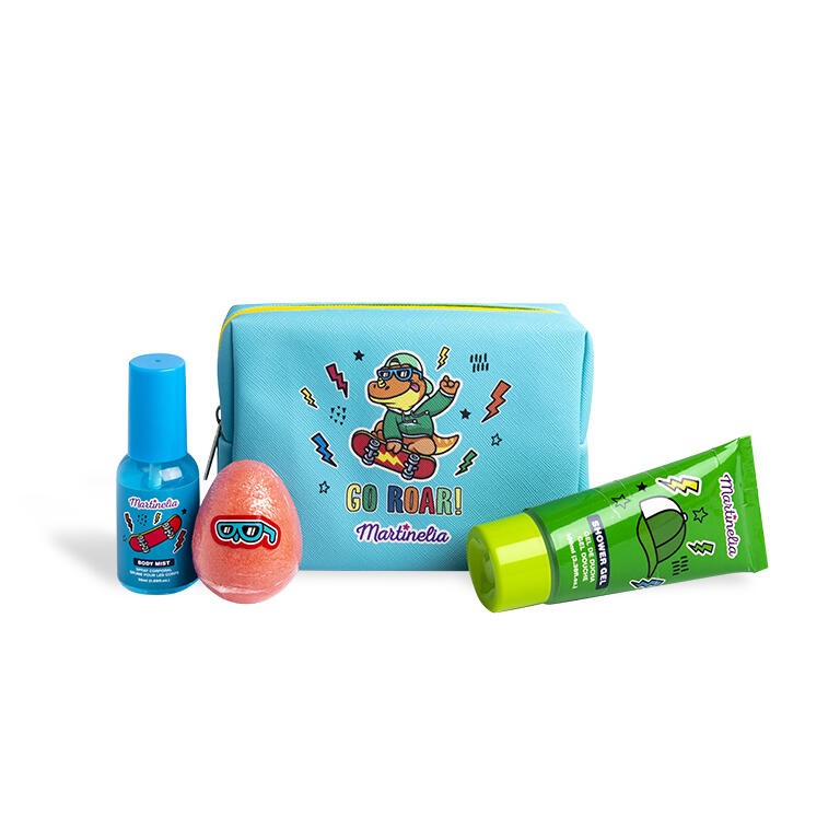 SET DINO GORRA CON NECESER MARTINELIA