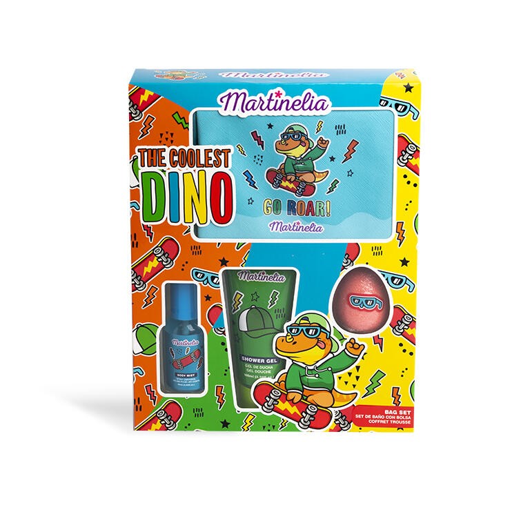 SET DINO GORRA CON NECESER MARTINELIA