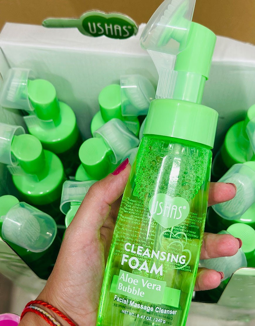 LIMPIADOR MOUSSE ALOE VERA USHAS