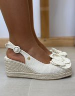 ESPARTINA CUÑA FLOR CROCHET 36/41