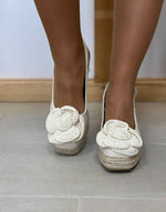 ESPARTINA CUÑA FLOR CROCHET 36/41