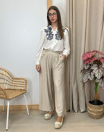 PANTALON PALAZZO BOTONES