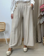 PANTALON PALAZZO BOTONES