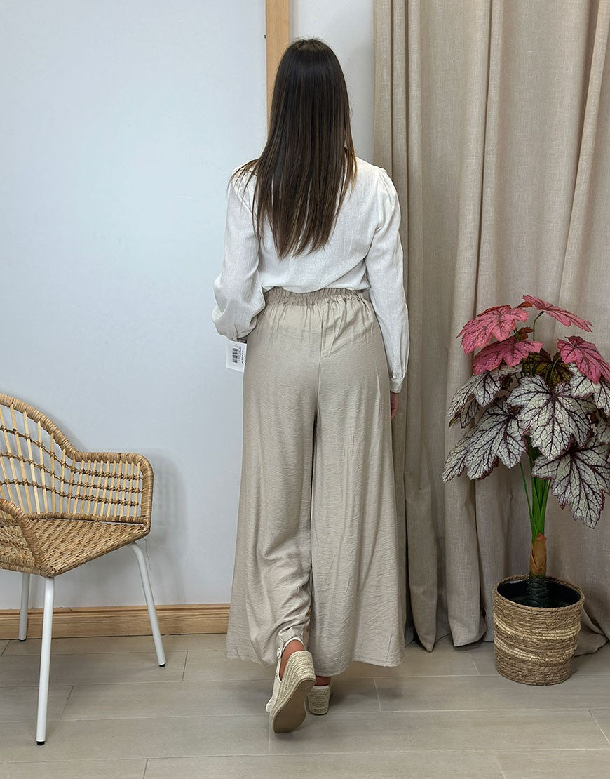 PANTALON PALAZZO BOTONES