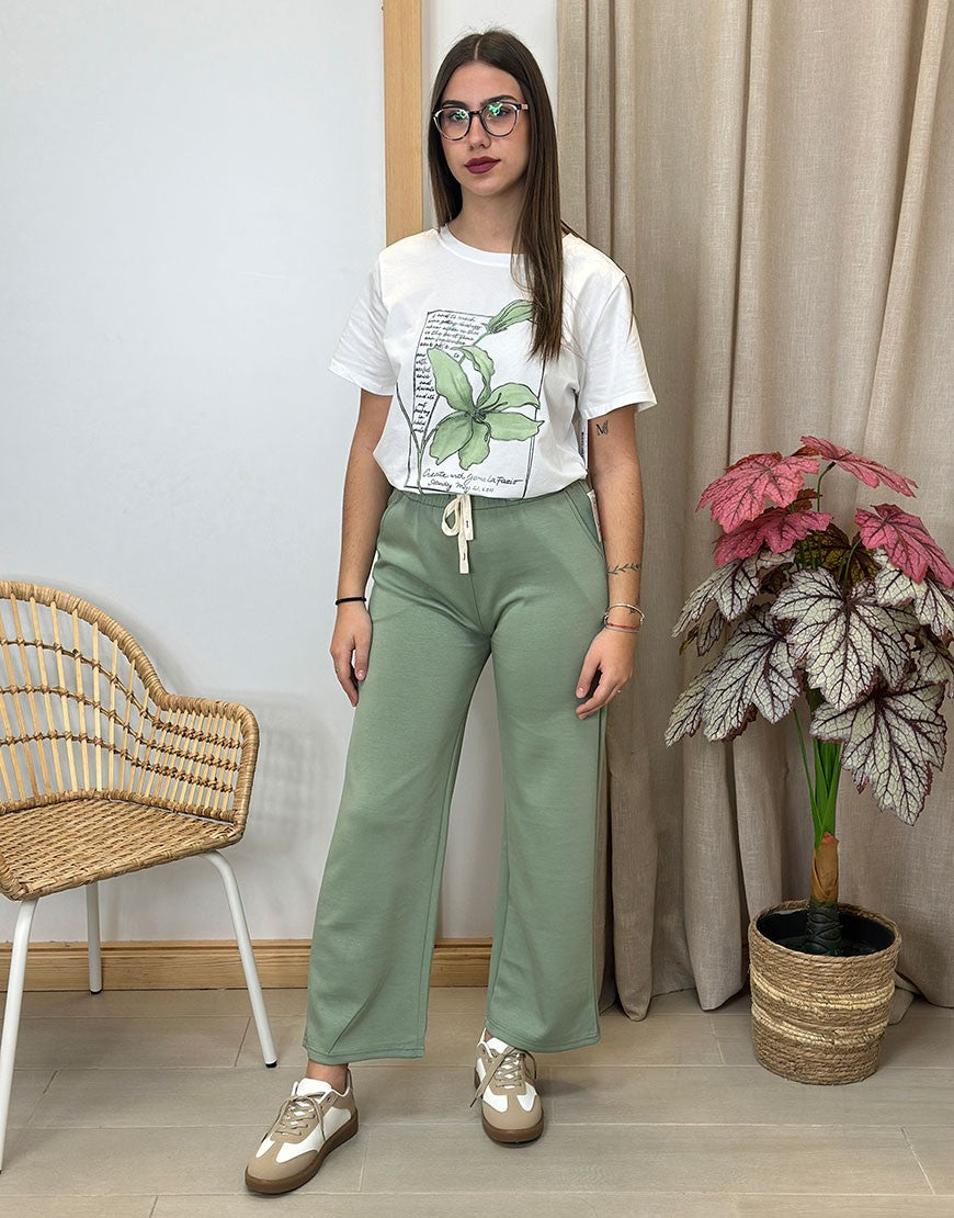 PANTALON CHANDAL WIDE LEG