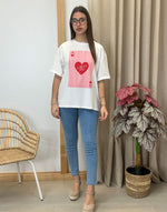 CAMISETA AS DE CORAZONES T- GRANDE