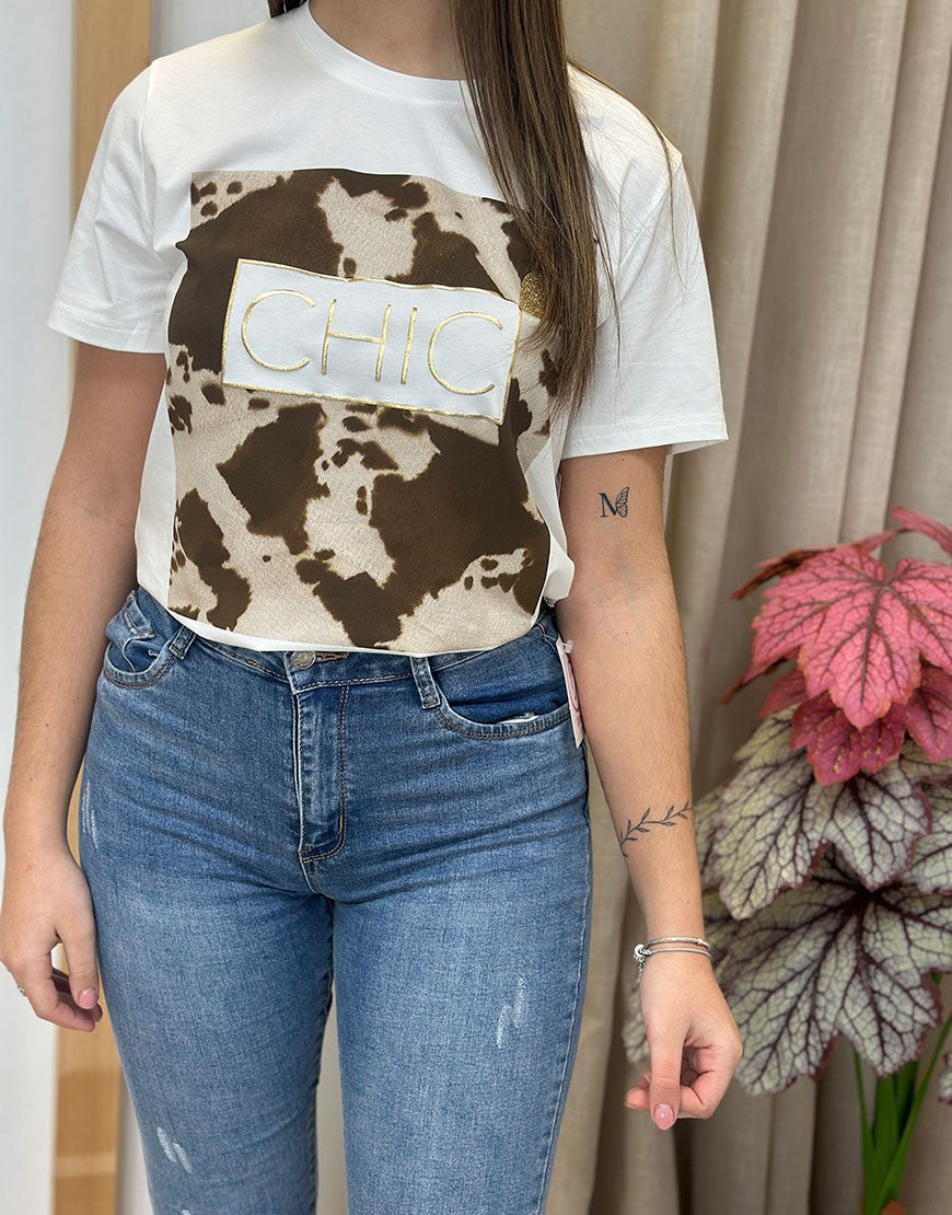 CAMISETA CHIC COW