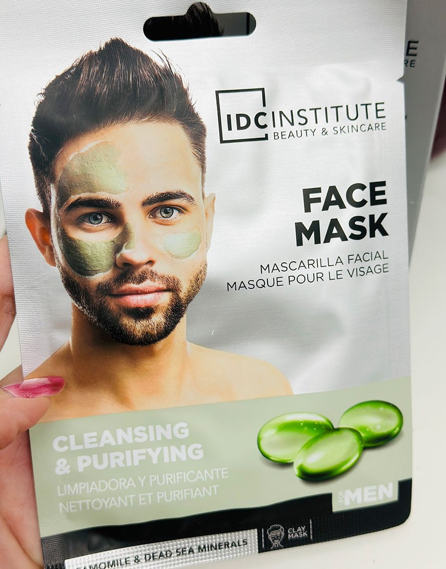MASCARILLA FACIAL ARCILLA HOMBRE IDC