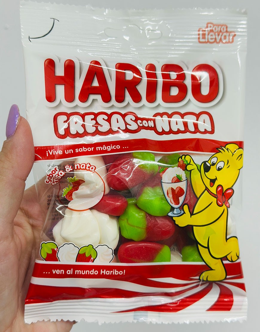 BOLSITA FRESAS Y NATA HARIBO