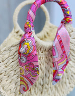 BOLSO RAFIA LAZO ESTAMPADO