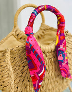 BOLSO RAFIA LAZO ESTAMPADO