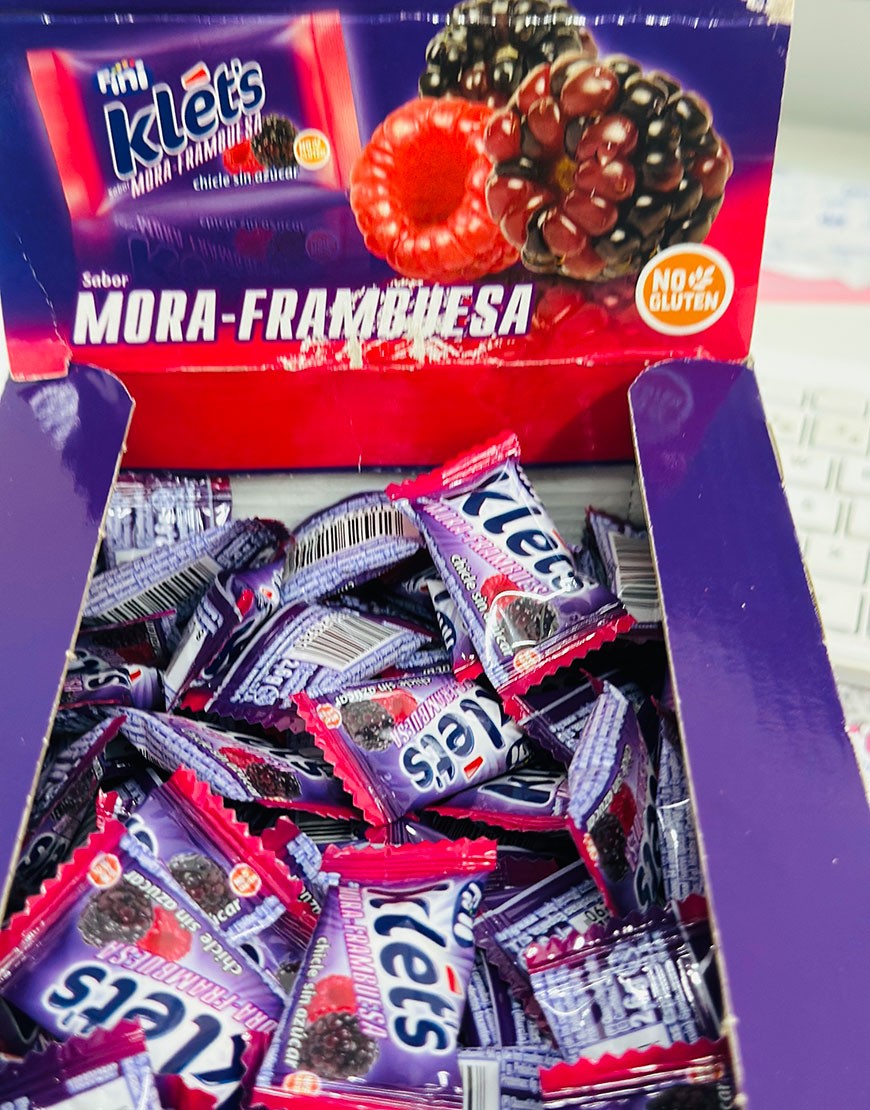 CHICLE MORA/FRAMBUESA S/A