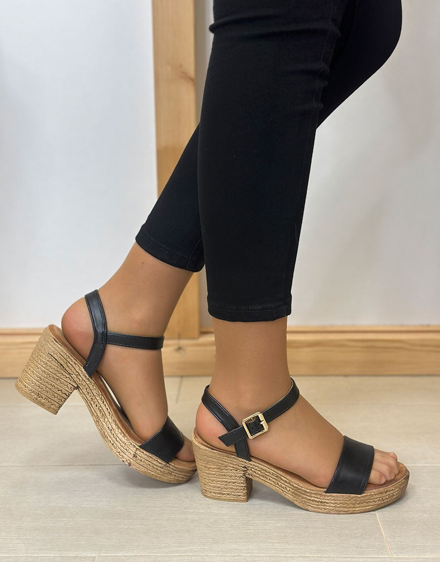 SANDALIA TACON MADERA 36/41