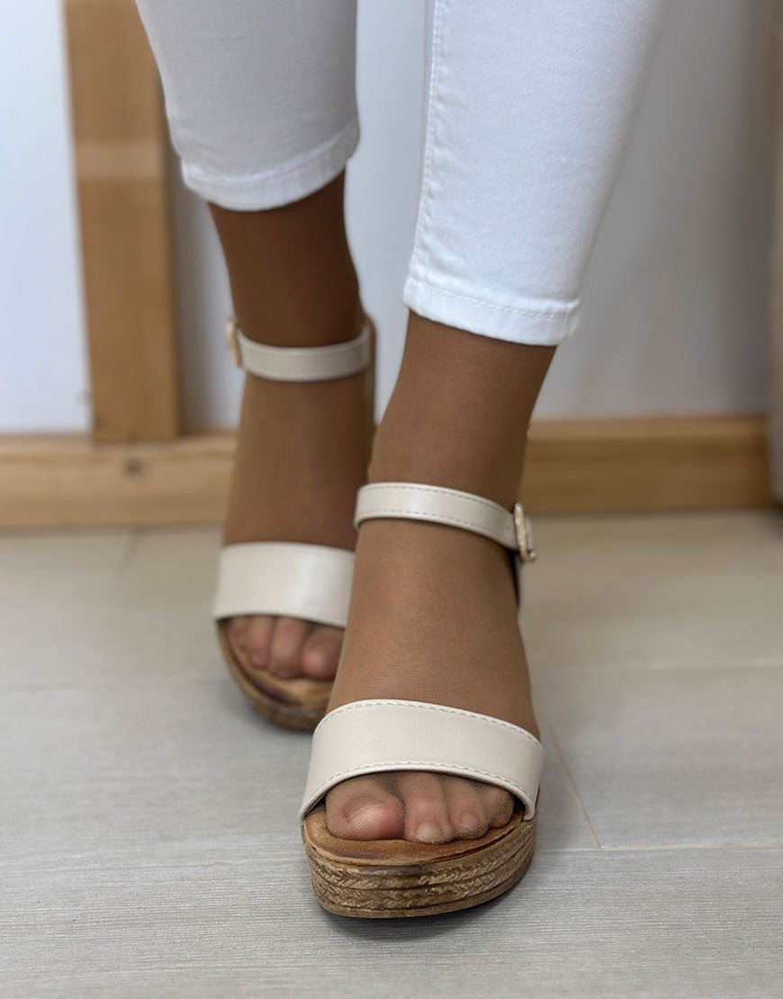 SANDALIA TACON MADERA 36/41