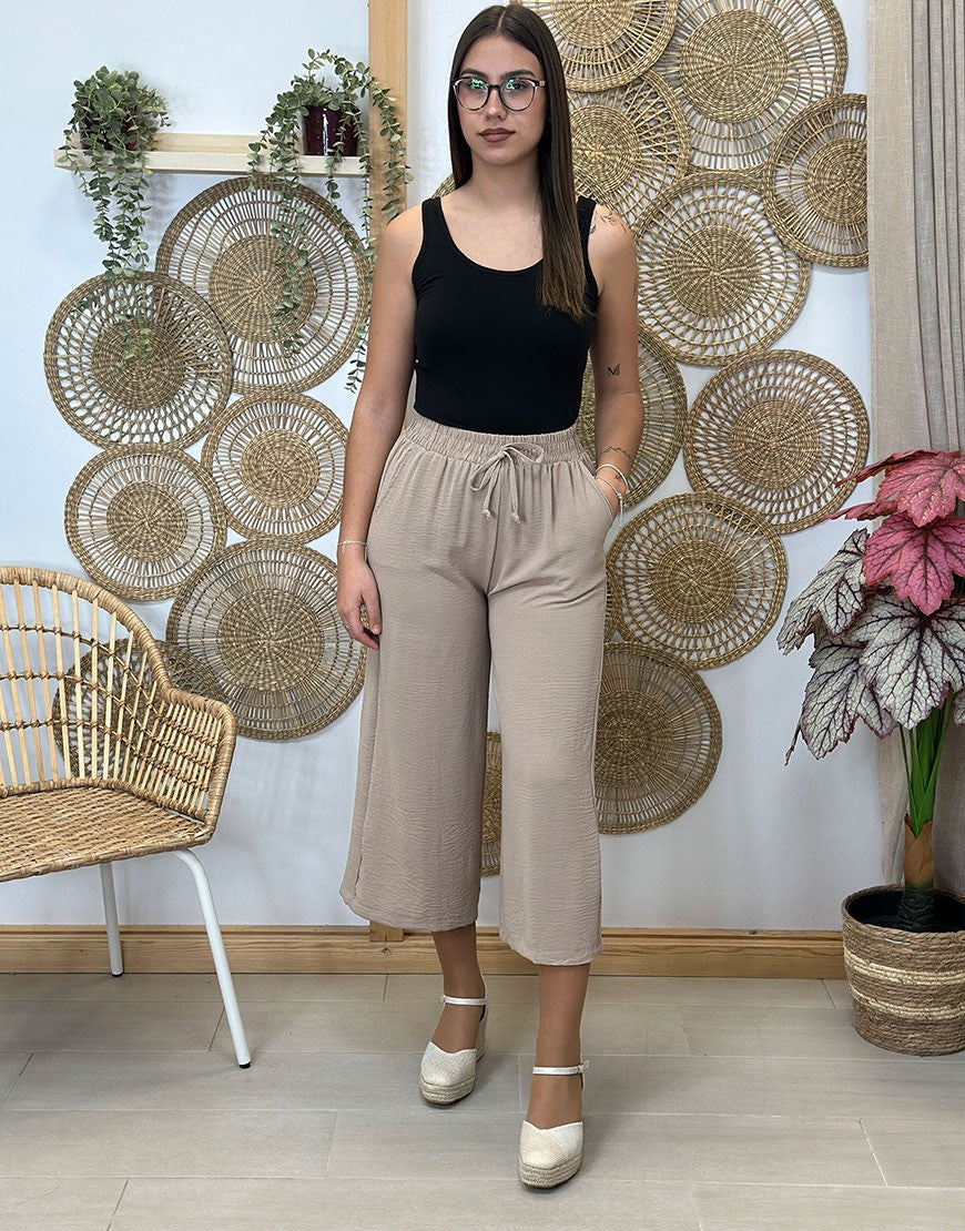PANTALON MIDI TELA
