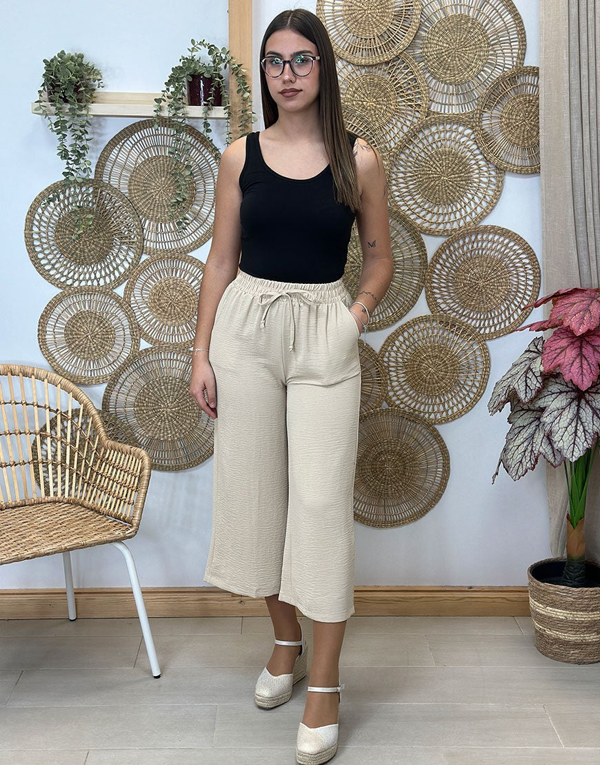 PANTALON MIDI TELA