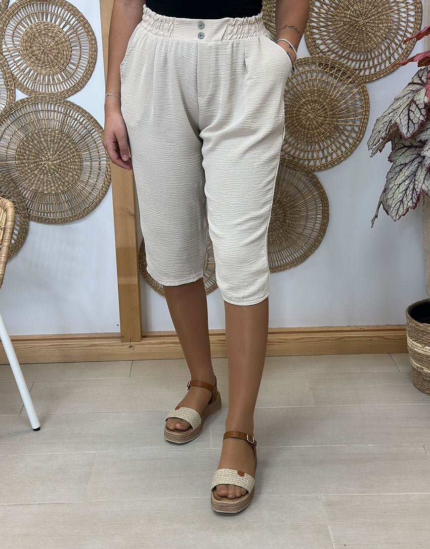 PANTALON PIRATA TELA BOTONES
