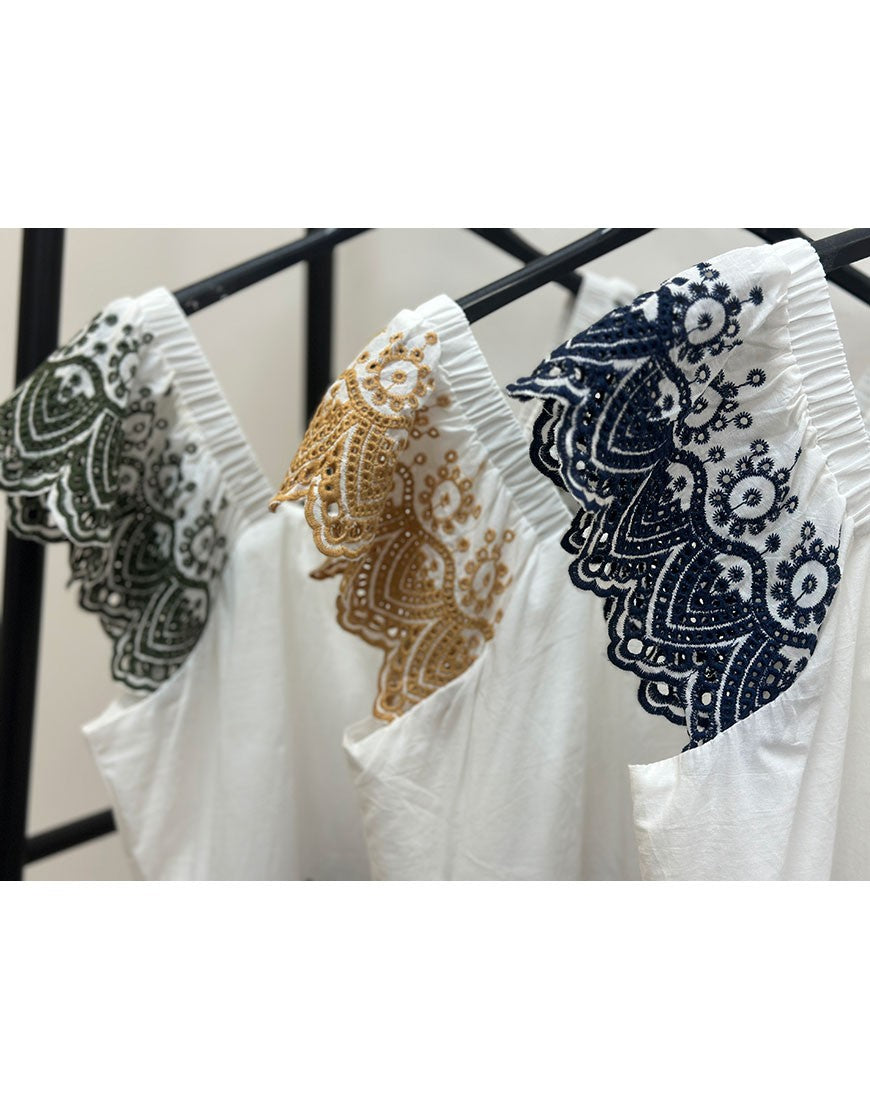 BLUSA BORDADA FRESONEADA