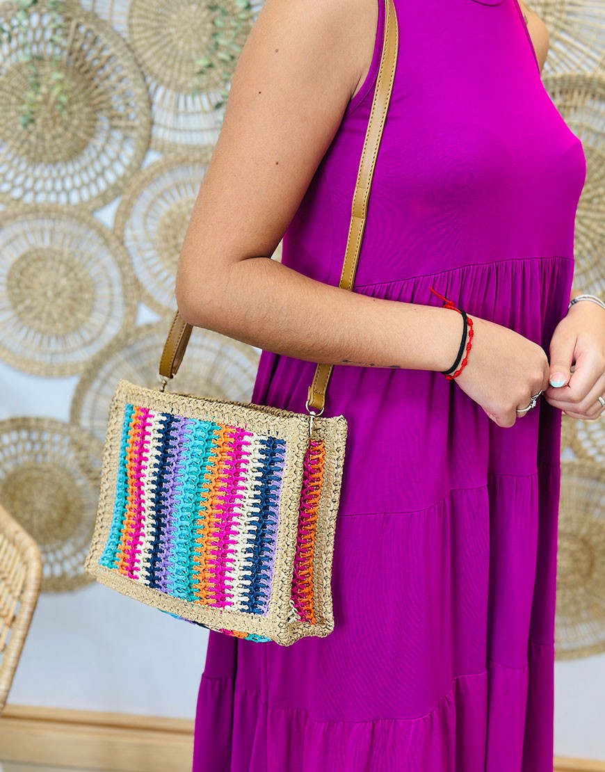 BOLSO RAFIA COLORES PEQUEÑO