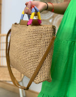 BOLSO RAFIA ASA COLORES