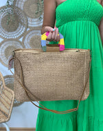 BOLSO RAFIA ASA COLORES