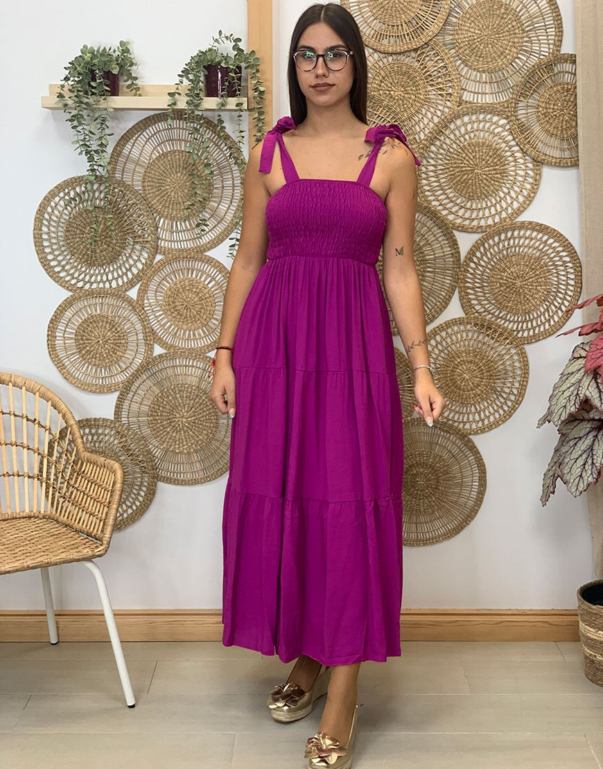 VESTIDO LARGO LAZADAS