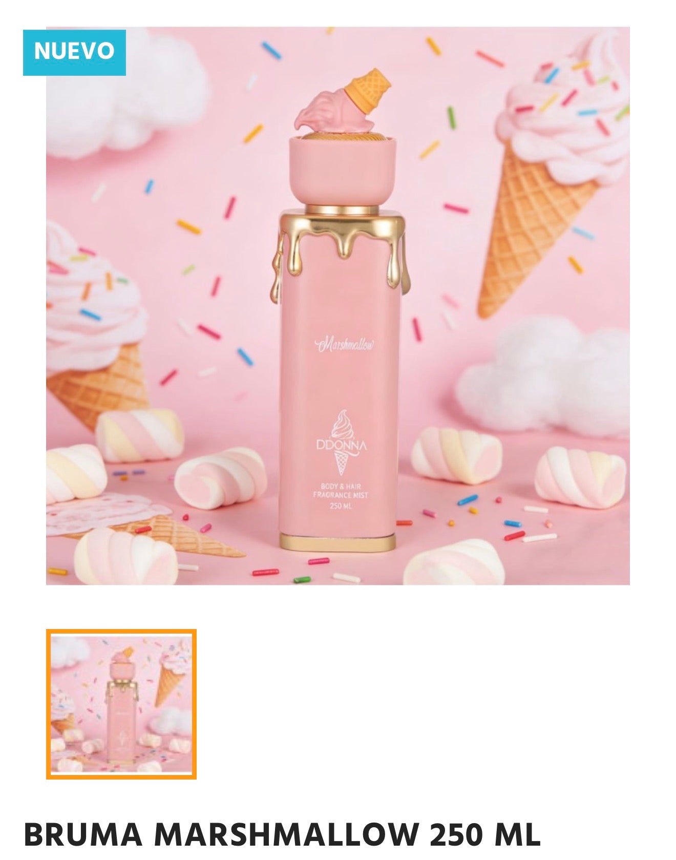 FRAGANCIA CUERPO Y PELO MARSHMALLOW 250ML