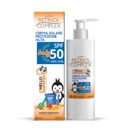 CREMA SOLAR NIÑOS SPF50 RETINOL COMPLEX