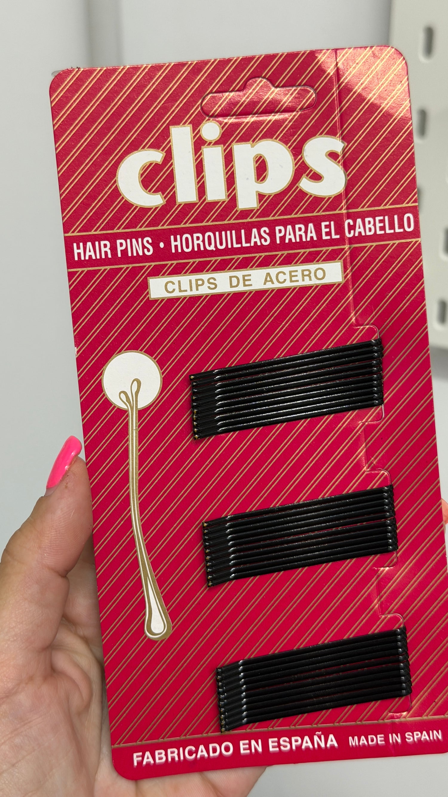 HORQUILLAS NEGRO- CLIPS DE ACERO