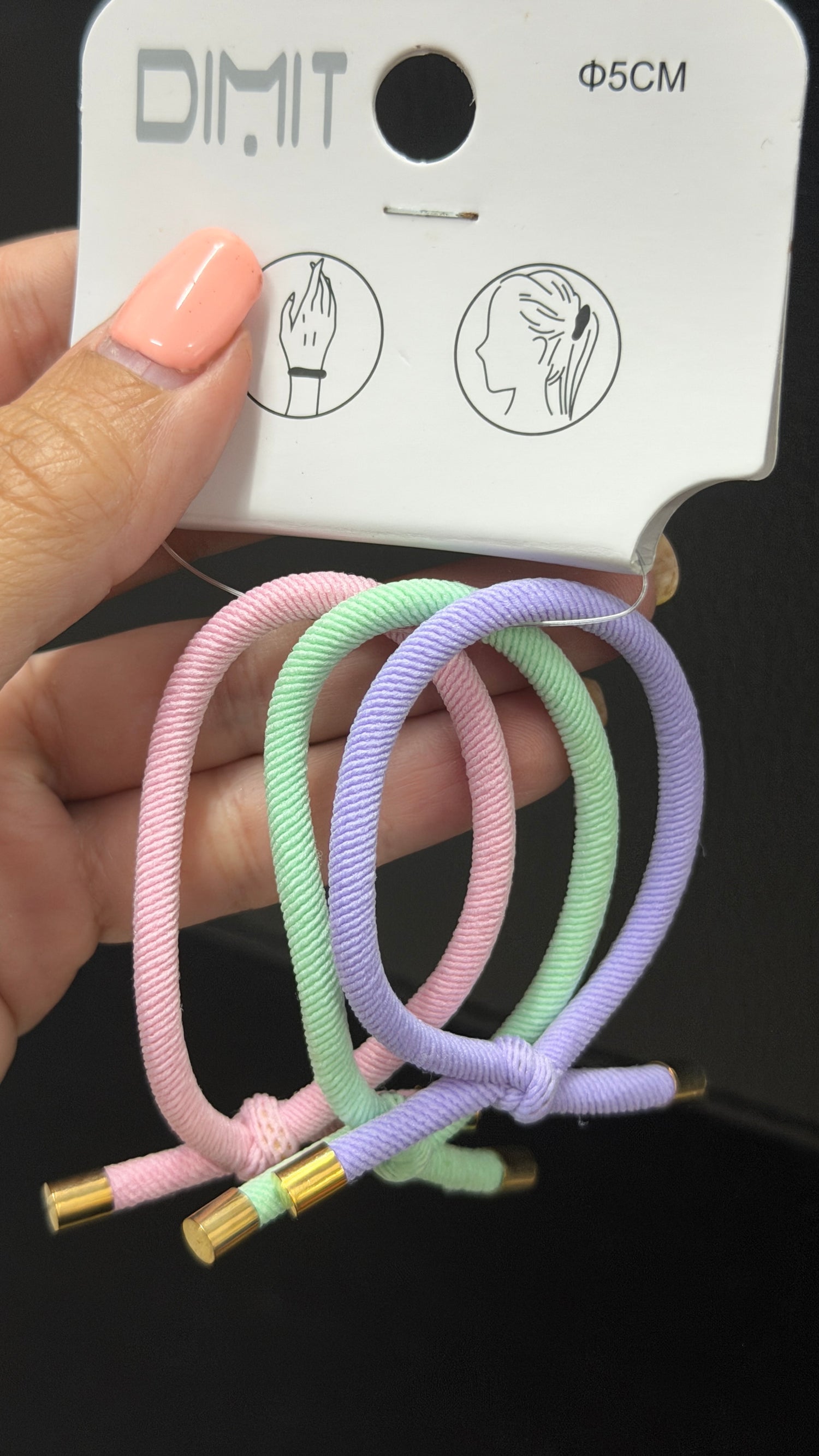 SET 3 GOMAS ROSA/VIOLETA/VERDE AGUA