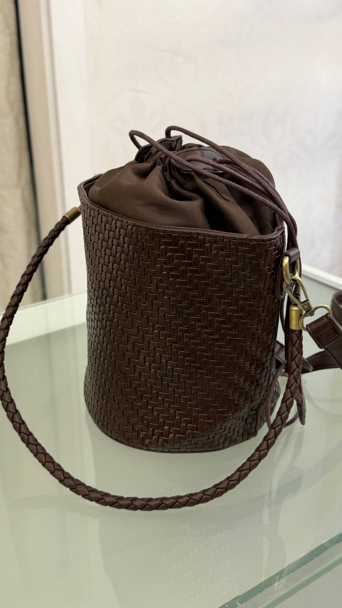 BOLSO POLIPIEL TRENZADO