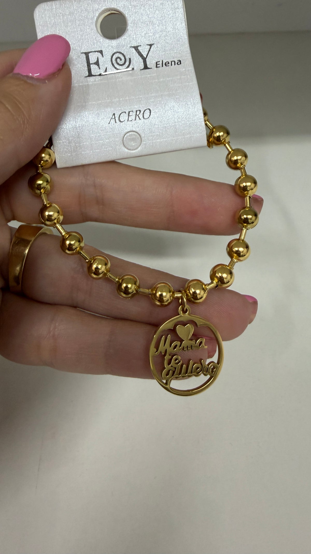 PULSERA BOLAS MAMA T.Q.