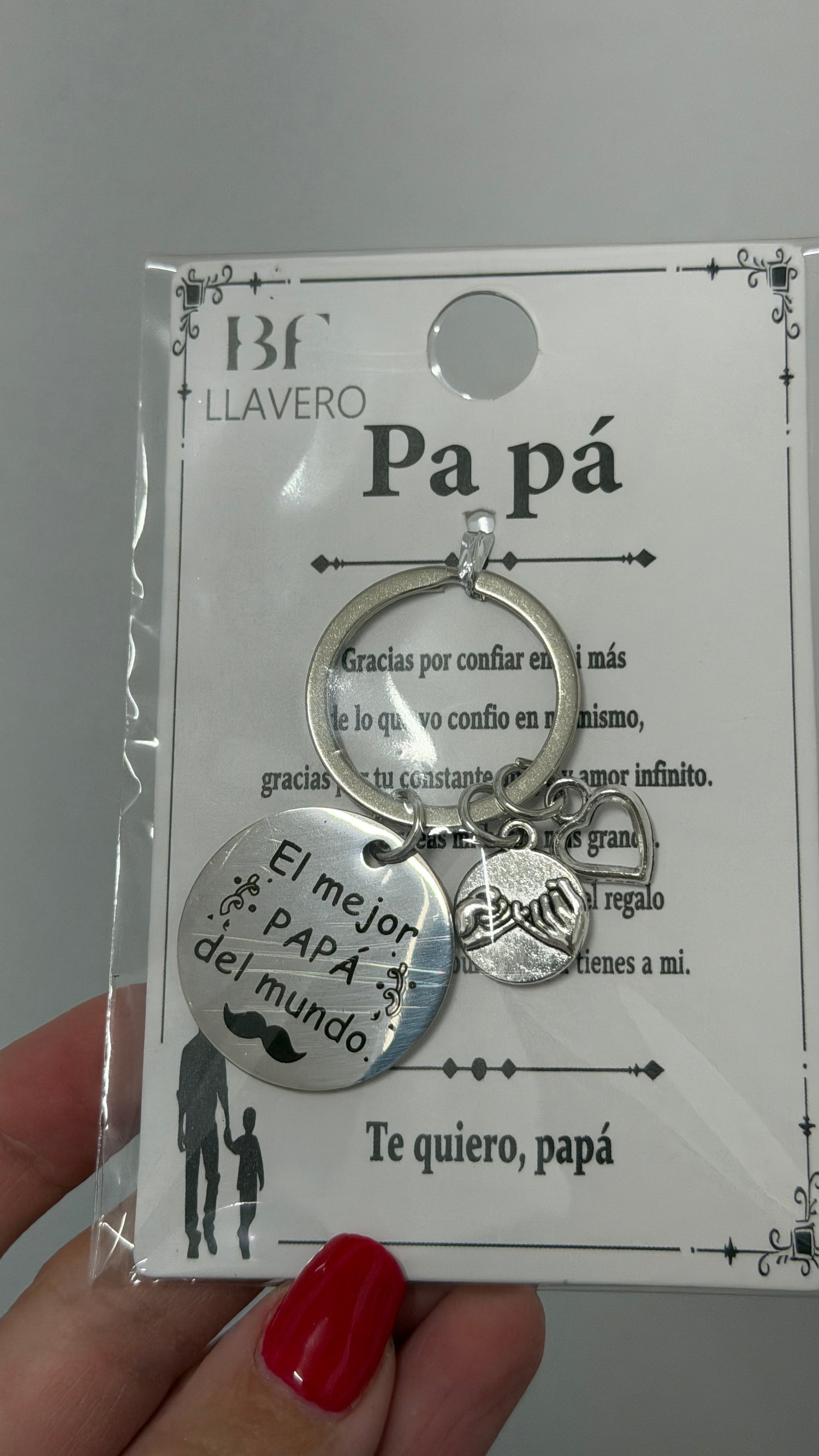 LLAVERO ACERO EL MEJOR PAPA
