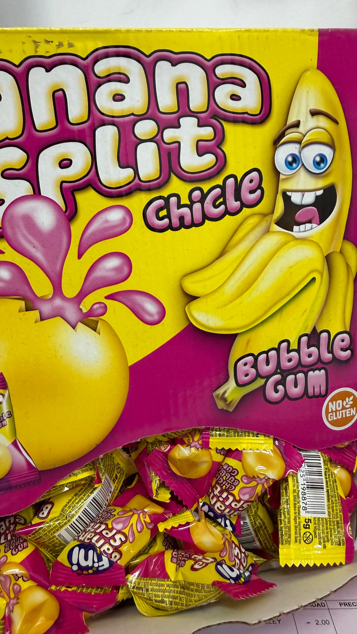 CHICLE BANANA RELENO