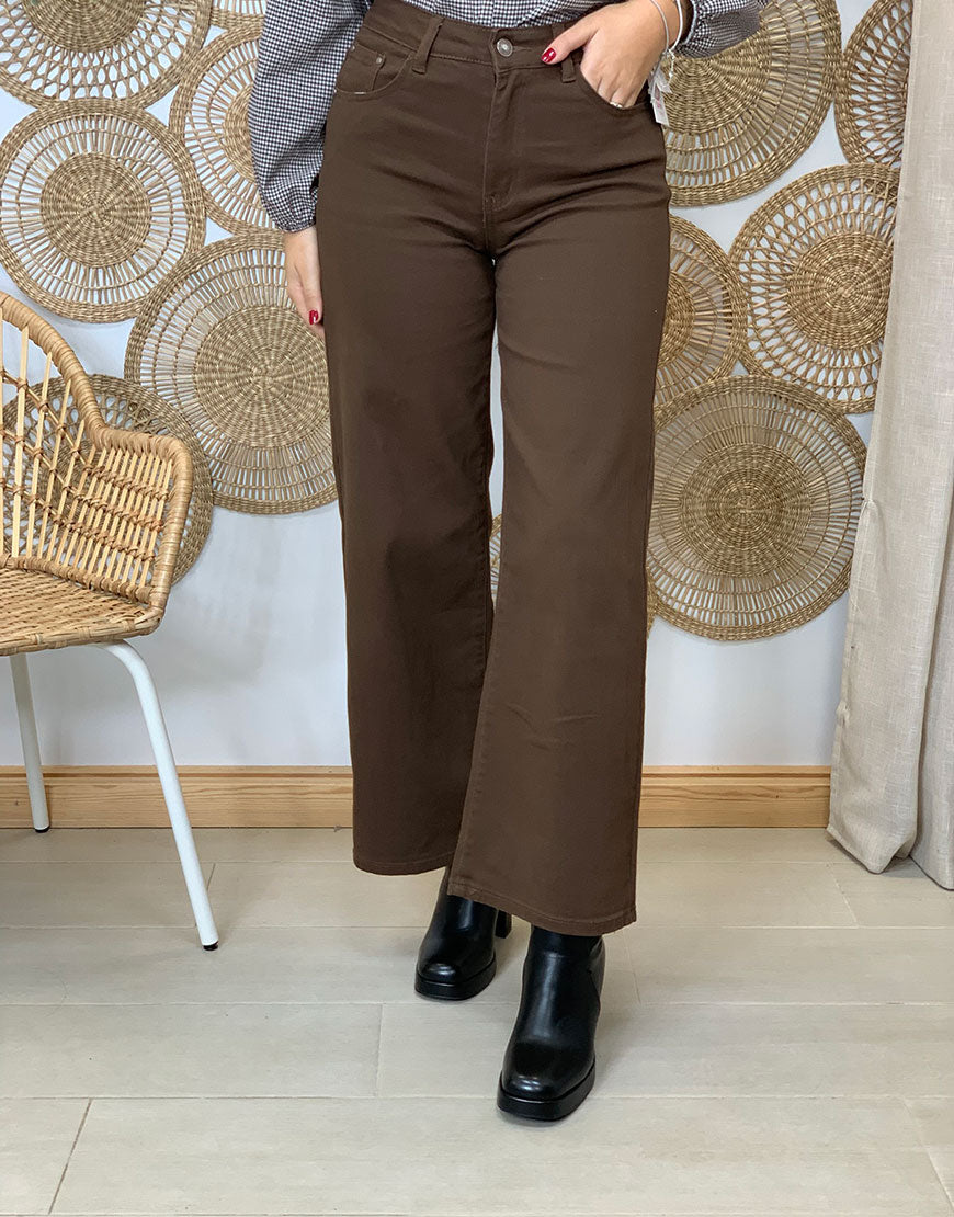 VAQUERO WIDE LEG BROWN