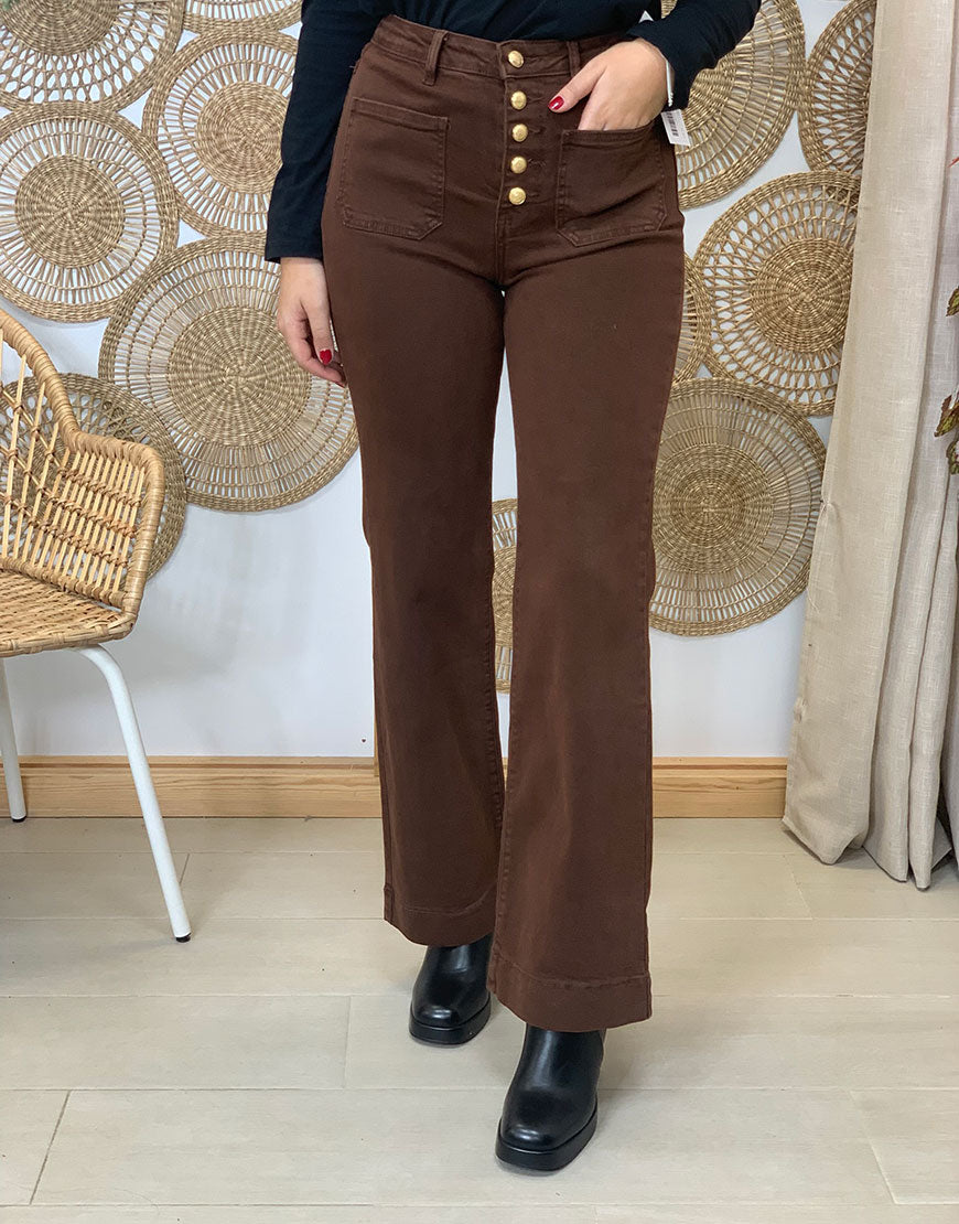 VAQUERO WIDE LEG BOTONES