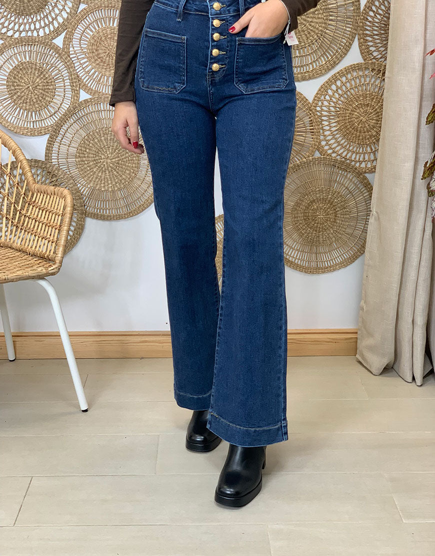 VAQUERO WIDE LEG BOTONES